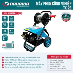 Máy phun áp lực cao công nghiệp Nakawa TX-28 (2.8KW-220V)