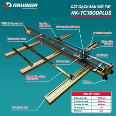 MÁY CẮT GẠCH BÀN ĐẨY TAY NAKAWA NK-TC1800PLUS