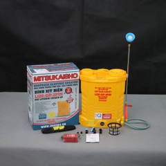 Máy phun thuốc trừ sâu, côn trùng điện MITSUKAISHO Li20-DP-pin Vàng Pin lithium 12V8Ah-SP