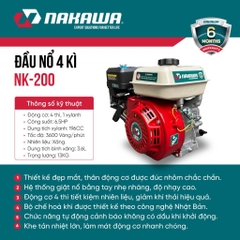 Đầu nổ 4 thì NAKAWA NK-200