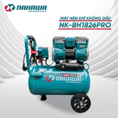 Máy nén khí không dầu, tốc nhanh, siêu êm Nakawa NK-BH1826PRO - 26 lít 1350W