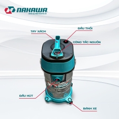 Máy hút bụi công nghiệp NAKAWA NK-VC1730 (1.7Kw-30L)
