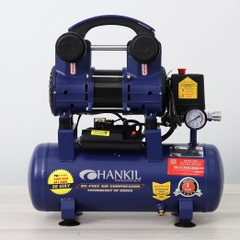 Máy nén khí HANKIL 12-1.5-S 1.5HP Xanh Điện 1 pha (Không dầu,nhanh,dây đồng)