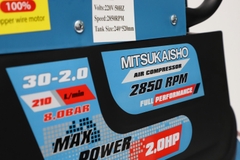 Máy nén khí Mitsukaisho 30-2.0 2.0HP Xanh đậm Điện 1 pha (có dầu, nhanh, dây đồng)