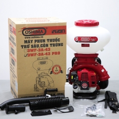 Máy phun thuốc trừ sâu côn trùng động cơ OSHIMA 3WF-3A-43 Pro Đỏ 2 thì (3 chức năng)