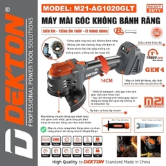 Thân máy mài góc dùng pin không bánh răng Dekton M21-AG1020GLT