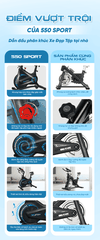 Xe đạp tập thể dục Queen Crown 550 Sport