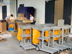 Xe đẩy dọn phòng khách sạn CLEPROX CX-73