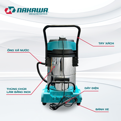 Máy hút bụi công nghiệp NAKAWA NK-VC3470 (3.4Kw-70L)