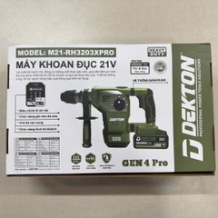Thân máy khoan đục 3 chức năng dùng pin 21V Dekton M21-RH3203XPRO