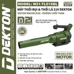 Thân máy thổi bụi & thổi lá 21V Dekton M21-TL01XBL