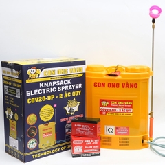 Máy phun thuốc trừ sâu, côn trùng điện Con Ong Vàng COV20-DP-ắc qui