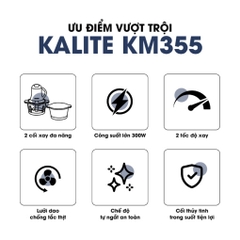 Máy xay thịt KALITE KM355 đa năng dung tích 2L