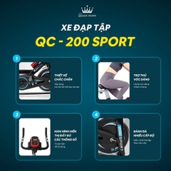 Xe đạp tập thể dục Queen Crown 200 Sport
