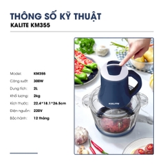 Máy xay thịt KALITE KM355 đa năng dung tích 2L