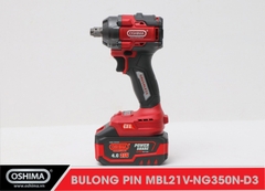Mở bu lông pin lithium Oshima MBL21V-NG350N-D3 (Thân Máy)