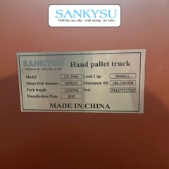 Xe nâng tay thấp SANKYSU 5 tấn