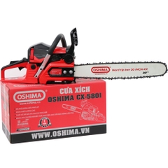 Cưa xích OSHIMA CX-5801 58cc Đỏ-đen