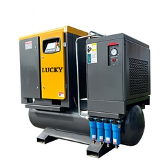 Máy nén khí trục vít tích hợp 30HP (22kW) biến tần 16bar 380V Lucky CP30A