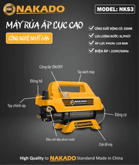 Máy rửa xe Nakado NKS3 2500W