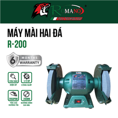 Máy mài 2 đá ROMANO RBG200