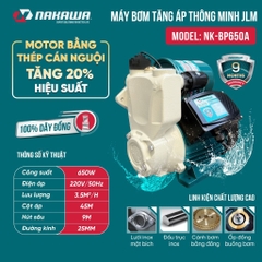 Máy bơm tăng áp thông minh NAKAWA NK-BP650A