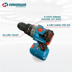 Máy khoan pin 3 chức năng NAKAWA NK-KM2113/70PRO