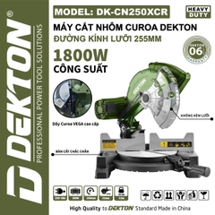 Máy cắt nhôm curoa Dekton DK-CN250XCR đường kính lưỡi 255mm, công suất 1800w