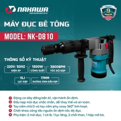 Máy đục bê tông NAKAWA NK-D810