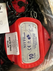 Pa lăng xích kéo tay NITTO 10 tấn 5m