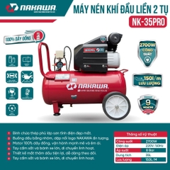 Máy Nén Khí đầu liền 2 tụ NAKAWA NK35PRO