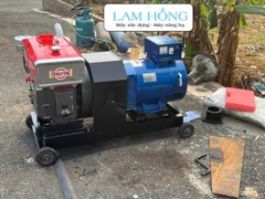 Máy phát điện đầu nổ LAM HỒNG D24 15kW 380V gió đề