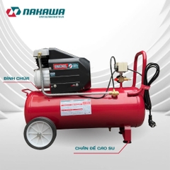 Máy Nén Khí đầu liền 2 tụ NAKAWA NK-2T3550E 2625W 50L