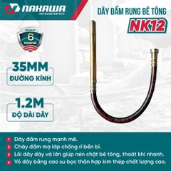 Dây đầm rung bê tông NAKAWA NK12