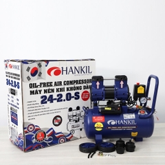 Máy nén khí HANKIL 24-2.0-S 2.0HP Xanh Điện 1 pha (Không dầu,nhanh,dây đồng)