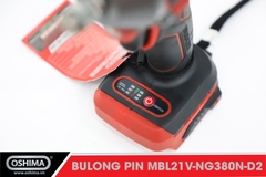 Mở bu lông pin lithium Oshima MBL21V-NG380N-D2 (Thân máy)
