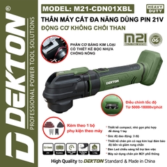 Máy cắt rung dùng pin 21V Dekton M21-CDN01XBL