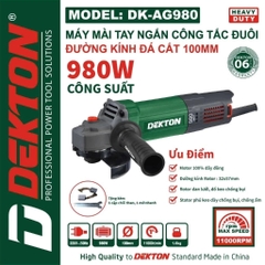 Máy Mài Góc điện Dekton DK-AG980