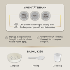 Nồi Cơm Điện Tử BlueStone RCB-5938 1.8 Lít 860W