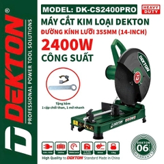Máy cắt kim loại Dekton DK-CS2400PRO đường kính lưỡi 355mm 2400W