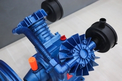 Đầu của máy nén khí OSHIMA 2x51 1/2HP~1HP Xanh đậm (hoạt động bằng sức kéo động cơ)
