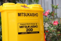 Máy phun thuốc trừ sâu, côn trùng điện Mitsukaisho 20D-ắc qui Vàng