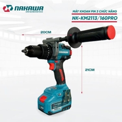 Máy khoan pin 3 chức năng NAKAWA NK-KM2113/160PRO