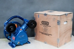 Đầu của máy nén khí OSHIMA 2x80 2.0HP~5.0HP Xanh đậm (hoạt động bằng sức kéo động cơ)