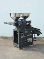 Bộ máy xát nghiền gạo Huspanda HNF680I (Motor HPN3000 - Sàng lọc sạn rung) Cối xát nghiền Inox