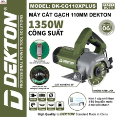 Máy cắt gạch 110mm Dekton DK-CG110XPLUS 1350W