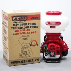 Máy phun thuốc trừ sâu côn trùng động cơ OSHIMA 3WF-3A-43 Pro Đỏ 2 thì (3 chức năng)