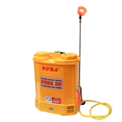 Máy phun thuốc trừ sâu, côn trùng điện Pona 20 Vàng Bình ắc qui 12V8Ah