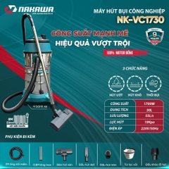 Máy hút bụi công nghiệp NAKAWA NK-VC1730 (1.7Kw-30L)