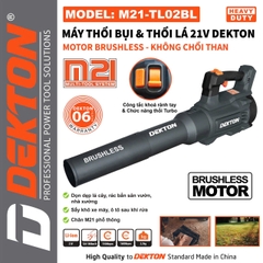 Thân máy thổi bụi & thổi lá 21V Dekton M21-TL02BL